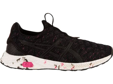 cheap hypergel-kenzen asics black hot pink carbon